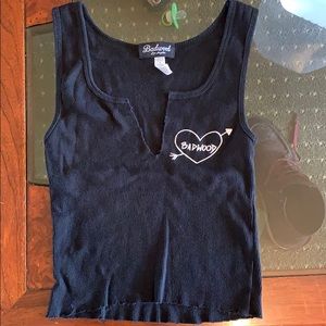 Badwood cropped titty tank